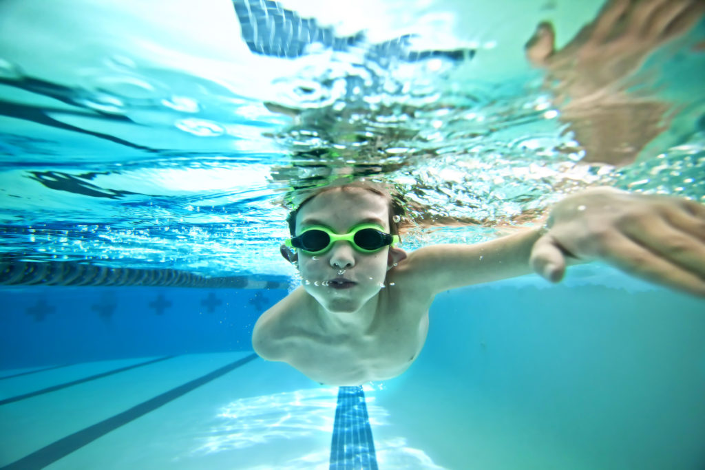 Kid Swimming - Athabasca Multiplex